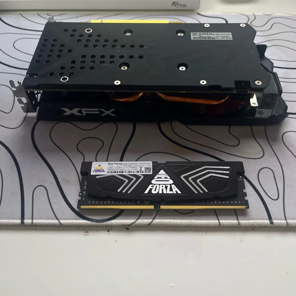 XFX Dual-Fan Graphics Card in Red and Black